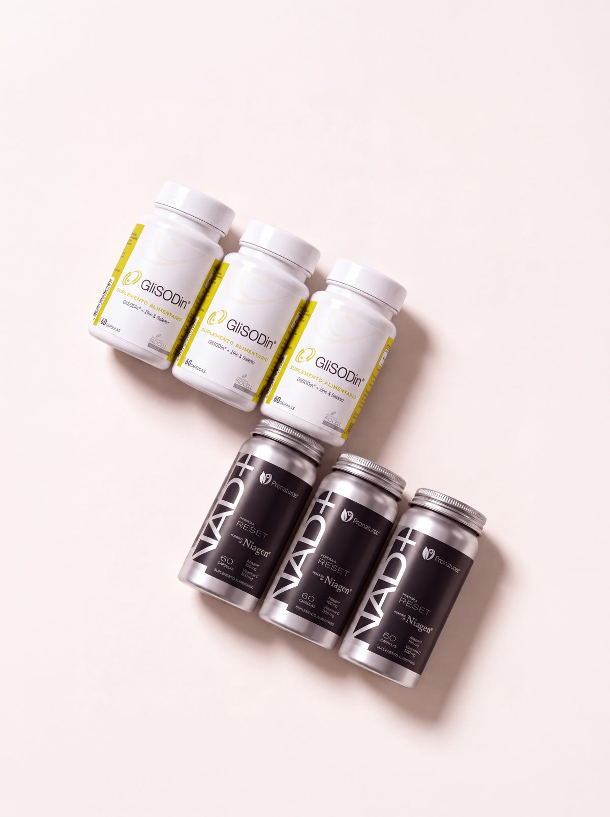 Bundle GliSODin x3 y NAD+ RESET x3