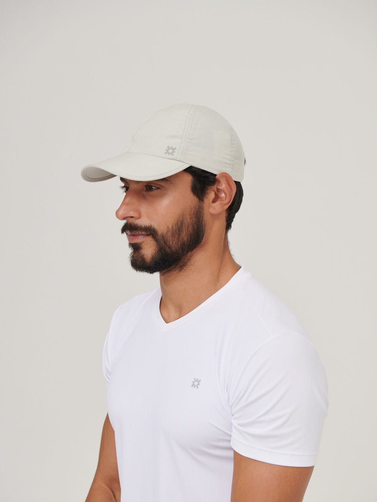 Gorro UV PRO Blanco en uso