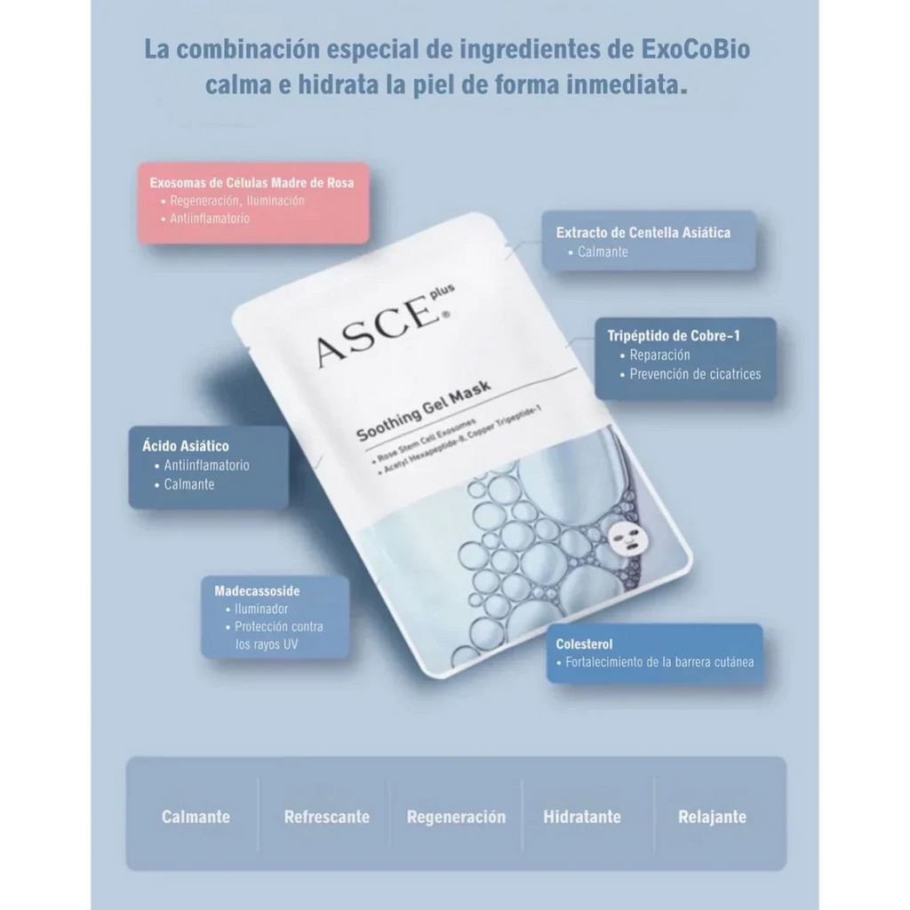 EXOCOBIO ASCEPLUS SOOTHING GEL MASK
