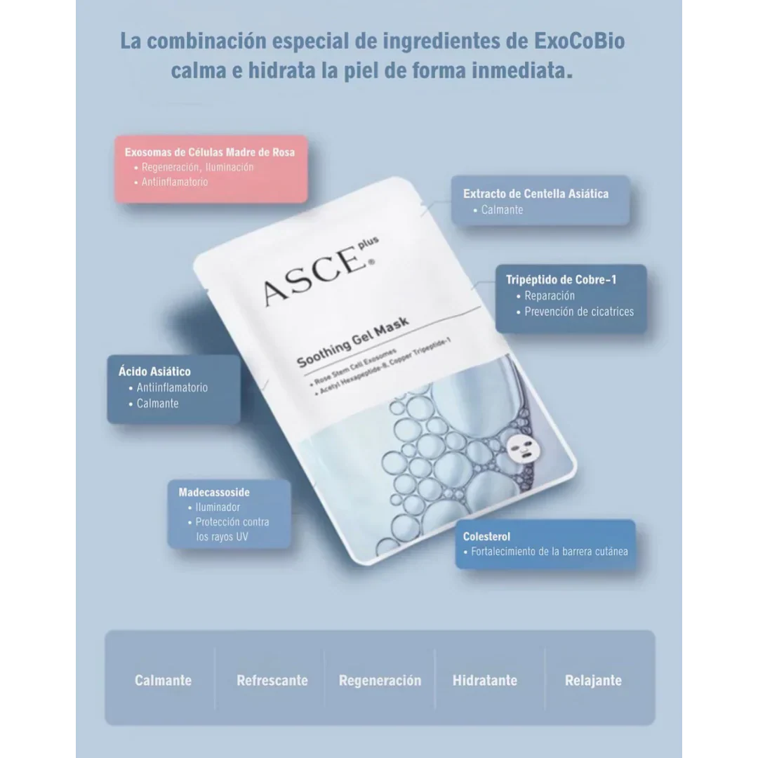 EXOCOBIO ASCEPLUS SOOTHING GEL MASK